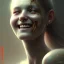 Placeholder: epic portrait of a beautiful girl with an unnaturally wide smile, horror smile, sharp focus, beautiful!, dewy skin, ethereal, painting, concept art, warm lighting, greg rutkowski