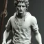 Placeholder: White Sculpture frodo full body, Rome style sculpture, full body, fresco background, hyper realistic, 8k,