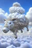 Placeholder: Cloud animal , 3d 4k octane render, lifelike, photorealistic, artstation, illustration, smooth, sharp focus, ornate, intricate, complex, highly detailed, digital painting, smooth, art by tom bagshaw, akihiko yosh