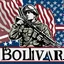 Placeholder: The text "Bolivar appreciates its veterans" with some blue stars and an American flag and a silhouette of a soldier. None of the components of the image should look plastic.