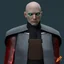 Placeholder: star wars bald male corellian jedi pilot wearing gunmetal grey and black old republic armored robes with gold trim inside the jedi temple holding a lightsaber with viridian green blade in left hand, centered head and shoulders portrait, hyperdetailed, dynamic lighting, hyperdetailed background, 8k resolution, volumetric lighting, light skin, fully symmetric details