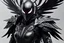 Placeholder: Symbiote Cyber Machine crow in 8k nier automata drawing style, black wings, close picture, apocalypse, intricate details, highly detailed, high details, detailed portrait, masterpiece,ultra detailed, ultra quality