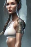 Placeholder: full body portrait Camilla Luddington face, hitomi tanaka body, wearing lara croft, atmospheric, realistic, unreal engine, cinematic lighting, octane render.