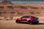 Placeholder: A Tesla 'Semi' (semi truck) is parked, in the Mojave Desert. (CINEMATIC, WIDE ANGLE LENS, PHOTO REAL)