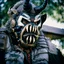 Placeholder: Close up of a Yeti wearing Bane mask, August 1985, Yeti, Dystopian, Japanese, Extreme depth of field, bokeh blur, Alberta, all-natural, in the style of candid, imperfection, natural lighting, Professional shot, shot on Agfa, Fuji Film, Anamorphic lens --ar 4:5 --w 150 --style raw