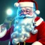 Placeholder:  octane render, 8k, high detail, Santa , portrait, jolly, happy, laughing