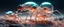 Placeholder: close up on dented glowing transparent ant skeleton rat babies, raised by ninja necromancer in the wild, in surreal glowing chrome landscape