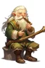 Placeholder: young blonde bard mountain dwarf with magical flute dnd