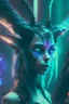 Placeholder: Faun fairy alien ,futuristic, cinematic, cyberpunk, 8k quality