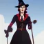 Placeholder: Portrait of a 30 year old witch like Adele and Mary Poppins