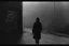 Placeholder: Capture Text on picture: "When your day is done, and you want to run... Don't forget this fact, you can't get it back. Your life. " noir, surreal, dark mood, high detalied, weird, fog, shadows