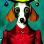 Placeholder: dachshund with clown makeup detailed CATRIN WELZ-STEIN