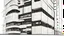 Placeholder: line art illustration of a 25-story building, black lines on a white background