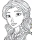 Placeholder: Elsa Coloring Page