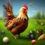 Placeholder: chicken full body field background