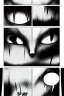 Placeholder: Manga page, greyscale, horror