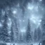 Placeholder: winter landscape, bells, ice, dreamy, science fiction