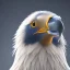 Placeholder: portrait of a condor, feathers, extremely sharp detail, finely tuned detail, ultra high definition, 8k, unreal engine 5, ultra sharp focus, winter ambiance, snowy mountains