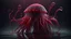 Placeholder: darkred slime jellyfish, realistic photograph , 3d render, octane render, intricately detailed, cinematic,