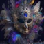 Placeholder: Mask of power. sly expression. digital airbrush, backlighting, chiaroscuro, intricate details, 3d render, lens flare, venetian mask, plague doctor, filigree, feathers, gemstones, flowers, disco ball, hidden meanings, occult, esotheric, lego bionicle, by paul rubens.4k, full detail, high resolution, digital art, anime