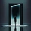 Placeholder: Stuck in this void place... the image Within the mirror, "X-RAY MIRROR", dark sci-fi fantasy, minimalism, mirrorcore, artistic, surreal, sinister, profound, dramatic, vaporwave illustration