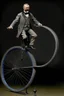 Placeholder: President Theodore Roosevelt painted as a biomechanical unicycle