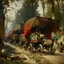 Placeholder: gypsy wagons, Zdzisław Beksińsk