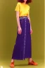 Placeholder: year 1996 denim fashion. Loose skirt, low waist. Colors: denim blue, blue, purple, cream, khaki, light green, lilac, plum, orange, terracotta, red, light yellow, lion yellow, pink, dark blue, beige. Gwen Stephani