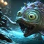 Placeholder: fluid ink angler fish creature, unreal engine 5, 8k resolution, photorealistic, ultra detailed