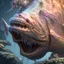 Placeholder: fluid ink angler fish creature, unreal engine 5, 8k resolution, photorealistic, ultra detailed