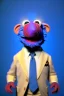 Placeholder: Waist up muppet Portrait, joe Biden as muppet doll, Blue suit, photo studio, blue background, unreal engine 5, concept art, art station, god lights, ray tracing, RTX, lumen lighting, ultra detail, volumetric lighting, 3d.