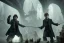 Placeholder: scene from harry potter and the order of the phoenix, dynamic lighting, dynamic movement, Sirius Black, Harry Potter, Remus Lupin, magic, 8k resolution, Voldemort, monochromatic, DSLR, panorama, complementary colours, splash of colour, hyperrealism, 8k resolution concept art, intricately detailed, film still