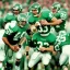 Placeholder: Boston Shamrocks American Football team, Magazine Cover, vintage, photo-realistic, hyper-realistic, sports, Football, action