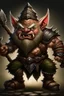 Placeholder: gnome warrior enraged fury berserker fantasy barbarian armored wild savage angry