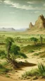 Placeholder: A green desert near a Karoo painted by Michelangelo di Lodovico Buonarroti Simoni