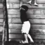 Placeholder: my dad as a little boy running his mom up the wall