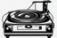 Placeholder: technics.1210,turntable clipart style simple stencil