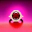 Placeholder: a red stone ring, sparkle diamond, Bokeh, shallow depth of field, blur, out-of-focus background, Macro lens, highly detailed