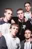 Placeholder: Extremely rich young white rap group portrait