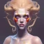 Placeholder: Very beautiful clown girl,beautiful real skin, symmetrical, curl hair, soft lighting, ultra detailed face, concept art, digital painting, looking into camera, octane render, art by artstation