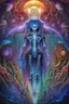 Placeholder: beautiful .bones. A jellyfish Cosmic robot developed .Fantasy, perfect anatomy, Coral trees, alien fruits ..fantasy, vibrant digital art professional award winning masterpiece, oil on canvas Atmospheric extremely detailed Josephine Wall