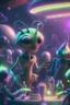 Placeholder: Alien party , HD, octane render, 8k resolution