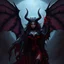 Placeholder: female demon, dark fantasy, realism, stylised,