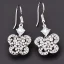 Placeholder: crystal flower earrings, highly detailed, intricate, photorealistic