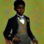 Placeholder: wealthy African American boy by Seurat