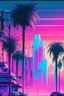 Placeholder: A mesmerizing vaporwave artwork, exuding a serene and nostalgic atmosphere. It depicts a dreamlike cityscape, bathed in intense hues of pastel pinks and blues, with towering neon-lit buildings and palm trees casting long shadows. The image is a digital painting, meticulously created with intricate details and smooth gradients, showcasing the artist's exceptional skill and attention to aesthetics. Transporting viewers to a retro-futuristic realm, this visually stunning masterpiece captures the es