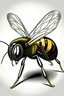 Placeholder: realistic bee, bee, flying,
