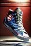 Placeholder: A converse sneaker, superman all over sneaker