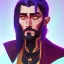 Placeholder: Portrait of a 35 year old strange warlock