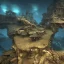 Placeholder: lost underwater city, Poseidon, highly detailed, cinematic, ultra photorealistic, ultra realistic, volumetric lighting, sun shafts, spectral, 4k, 8k, fish swimming around, murky, coral reef, shipwreck, unreal engine